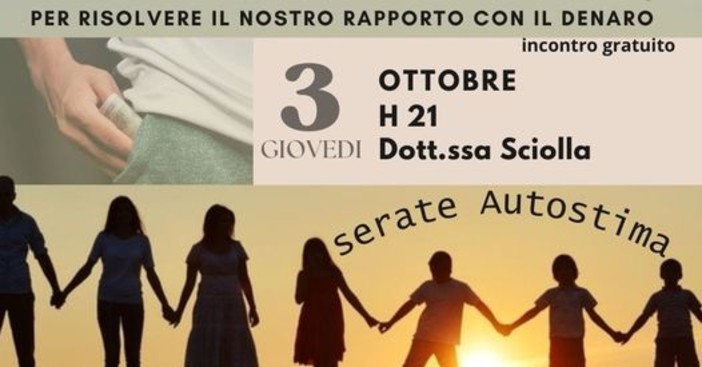 Bordighera: riprendono gli incontri del 'Laboratorio di Autostima' dell'associazione 'Noi4You' Bordighera: riprendono gli incontri del 'Laboratorio di Autostima' dell'associazione 'Noi4You'