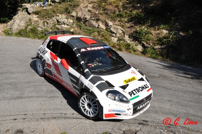 Luca Rossetti durante i test