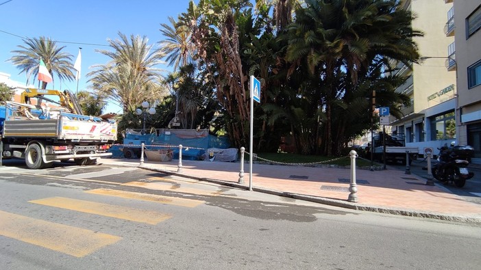 I lavori al Palazzo del Parco