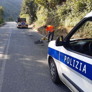 Lavori in corso sulla Strada Provinciale tra Pigna e Camporosso: prestare la massima attenzione