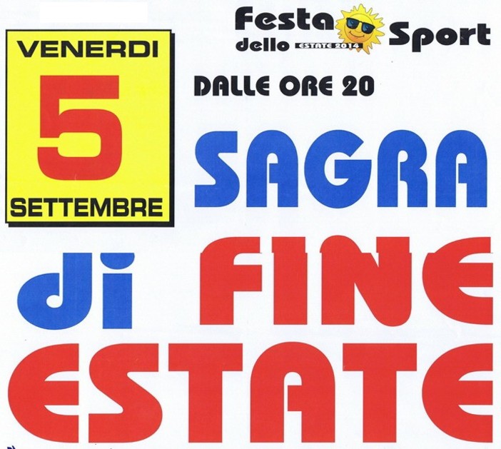 Santo Stefano al Mare: questa sera l'appuntamento con la 'Sagra di fine estate'