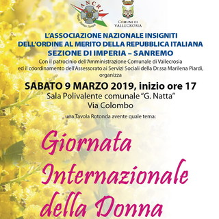 Vallecrosia: oggi pomeriggio incontro alla Sala Polivalente per la ‘Giornata internazionale della donna’