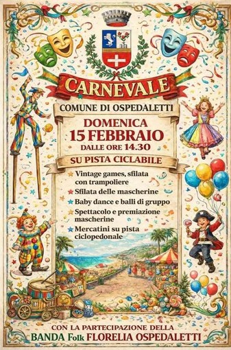 Ospedaletti si prepara al CARNEVALE 2026