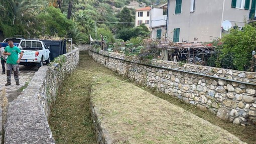 I lavori nei torrenti di Bordighera I lavori nei torrenti di Bordighera
