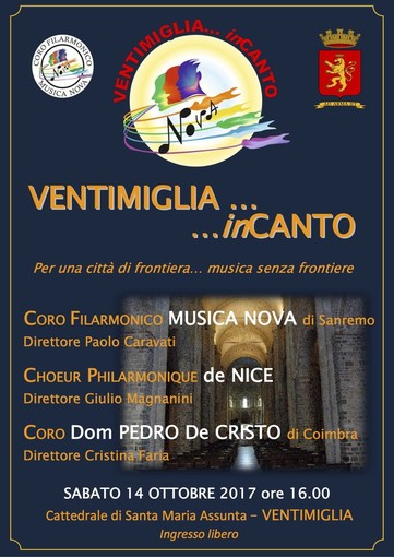 Ventimiglia: sabato pomeriggio nella cattedrale di Santa Maria Assunta il concerto “Ventimiglia…inCanto” Ventimiglia: sabato pomeriggio nella cattedrale di Santa Maria Assunta il concerto “Ventimiglia…inCanto”