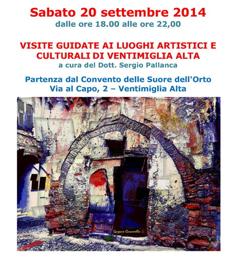 Sabato prossimo una full immersion nel patrimonio storico, artistico e culturale di Ventimiglia Alta