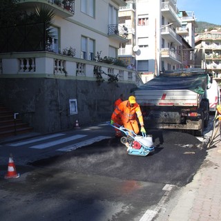 I lavori in via Dante Alighieri I lavori in via Dante Alighieri