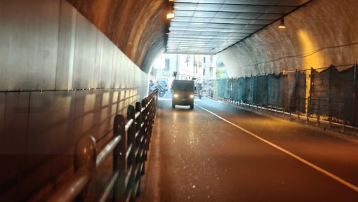 Sanremo: anche questa settimana i lavori notturni in Galleria Francia, interventi ormai alle battute finali