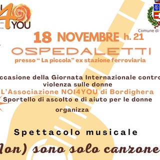 Giornata internazionale contro la violenza sulle donne, concerto  della M.H. band a Ospedaletti