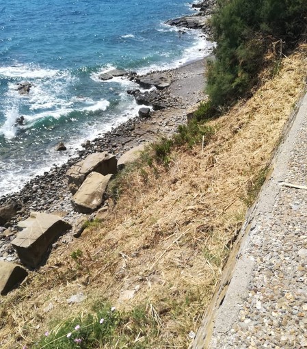 L'area riqualificata nella zona di Bussana Mare