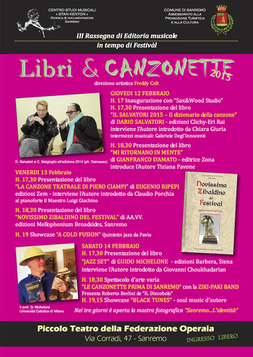 Sanremo: tutte le manifestazioni collaterali al Festival, al via oggi la rassegna "Libri &amp; canzonette"