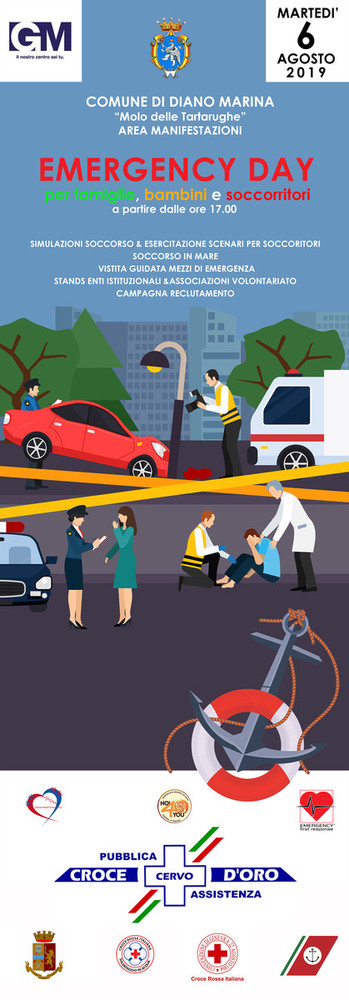 A Diano Marina, il 6 agosto sarà di nuovo tempo per l'Emergency Day, il programma