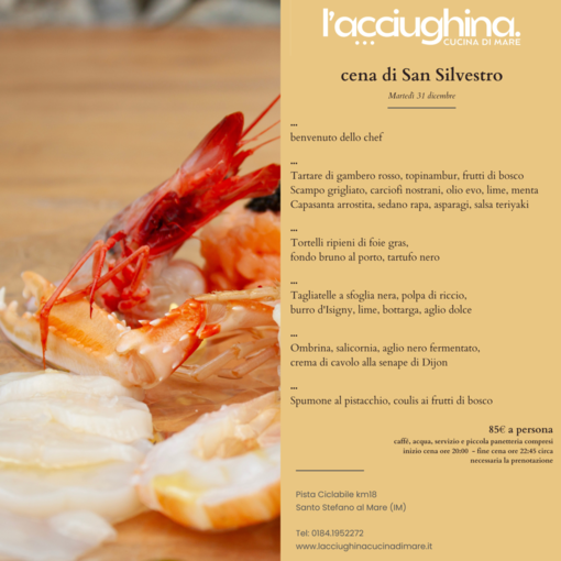 Capodanno a "L'Acciughina Cucina di Mare"