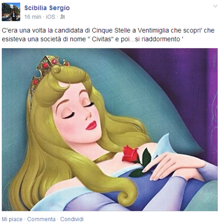 “La candidata dei 5 Stelle come la bella addormentata, scoprì Civitas e poi si riaddormentò”: Scibilia (Pd) accende la bagarre elettorale a Ventimiglia