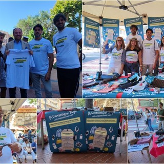 Lotta alla contraffazione, "diamo un taglio al falso": a Ventimiglia iniziativa di sensibilizzazione italo-francese (Foto e video)