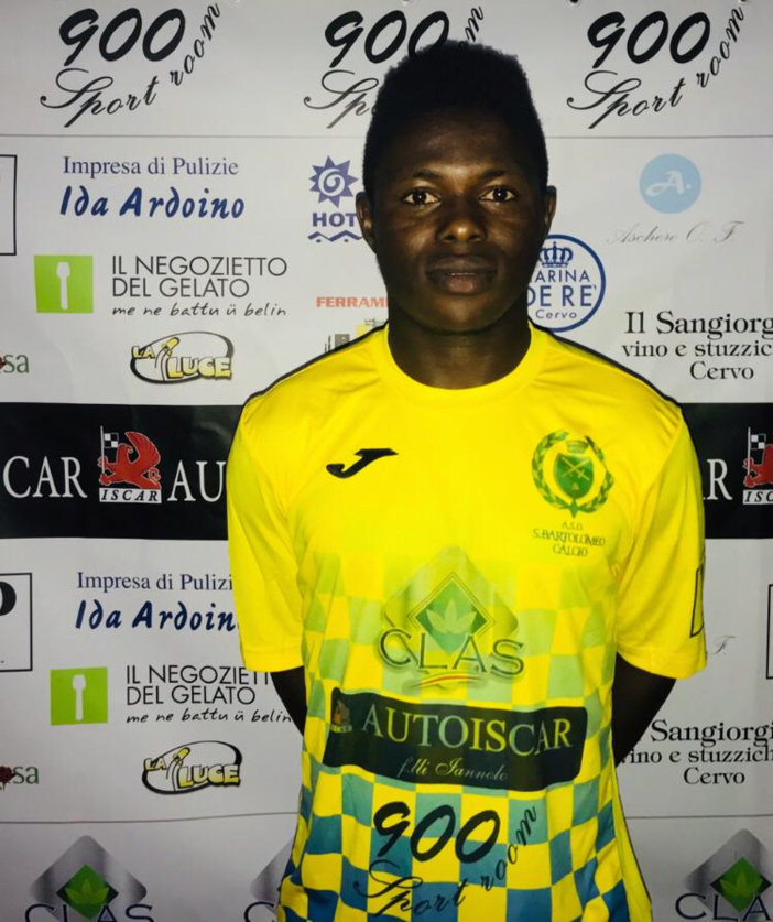 Lamin Bodiang, uomo in più del San Bartolomeo Calcio Lamin Bodiang, uomo in più del San Bartolomeo Calcio