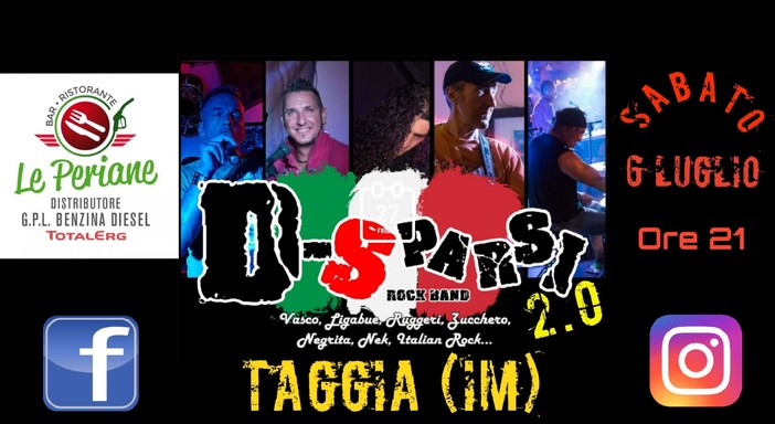 Sabato 6 luglio al Bar Ristorante Le Periane grande “Rostellata” e musica live dei D-Sparsi