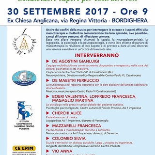 Bordighera: sabato alla chiesa anglicana il convegno “Dialogo intorno alla musicoterapia” Bordighera: sabato alla chiesa anglicana il convegno “Dialogo intorno alla musicoterapia”