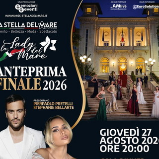 La Stella del Mare 2026, anteprima al Roof Garden del Casinò di Sanremo con Pretelli