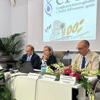 L'assessore al Turismo Luca Lombardi ai 100 anni del Centro di ricerca Orticoltura e Florovivaismo di Sanremo