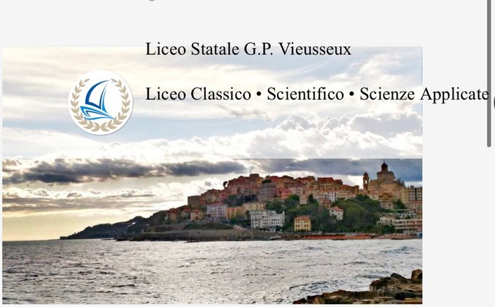 Imperia: due open day al Liceo 'Vieusseux' sabato mattina e giovedì pomeriggio Imperia: due open day al Liceo 'Vieusseux' sabato mattina e giovedì pomeriggio