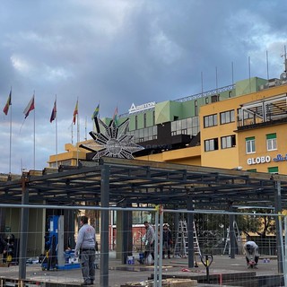 I lavori in piazza Colombo