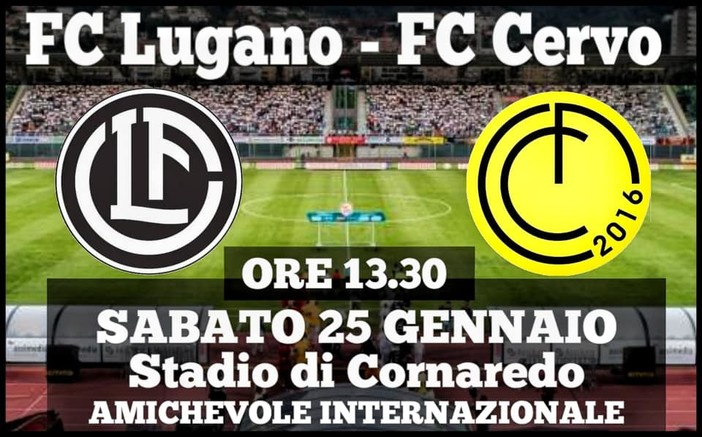Calcio. Amichevole di lusso per il Cervo FC che affronterà in amichevole il Lugano