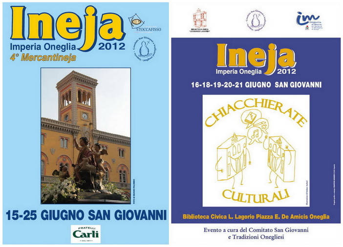 Imperia: tutto pronto per gli appuntamenti del Comitato San Giovanni per 'Ineja 2012'