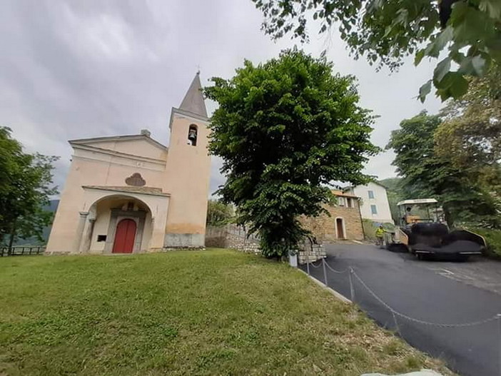 Aurigo: completati i lavori di messa in sicurezza delle strade che portano ai Santuari Sant'Andrea e San Paolo (Foto)