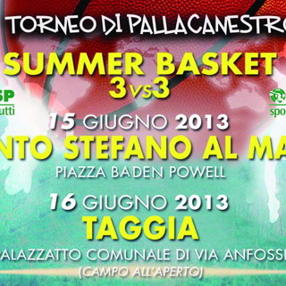 Taggia: il 16 giugno prossimo un torneo di pallacanestro '3vs3' alla palestra 'Anfossi' Taggia: il 16 giugno prossimo un torneo di pallacanestro '3vs3' alla palestra 'Anfossi'