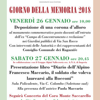 Vallecrosia: domani la deposizione di una corona d'alloro al monumento commemorativo posto davanti all’entrata dell’ex “Campo di Concentramento e reclusione”