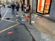 Sanremo: probabile lite familiare in via Roma, 'piovono' oggetti sul marciapiede ed interviene la Polizia (Foto)