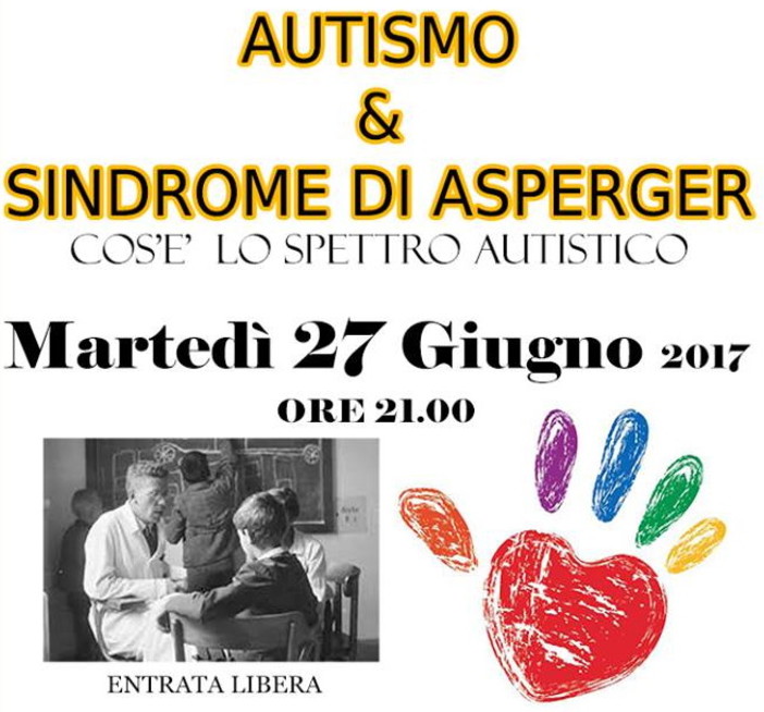 Diano Marina: questa sera all'associazione 'Ad Lab' un incontro su ‘Autismo e Sindrome di Asperger'