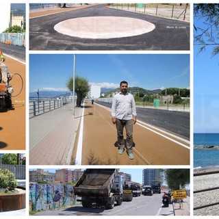 Vallecrosia: ecco la ciclabile ed il nuovo 'waterfront' della città, il Sindaco "Lavori che mi inorgogliscono" (Foto e Video)