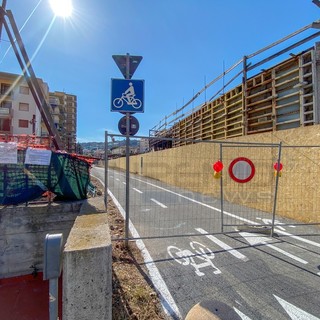 Arma di Taggia: lavori Park24, da martedì ciclabile interrotta fino al prossimo anno