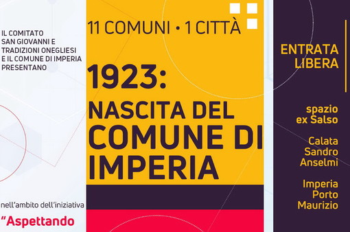 Imperia: lunedì prossimo 'Aspettando il Centenario la Città si fa in mostra...' con il Comitato San Giovanni