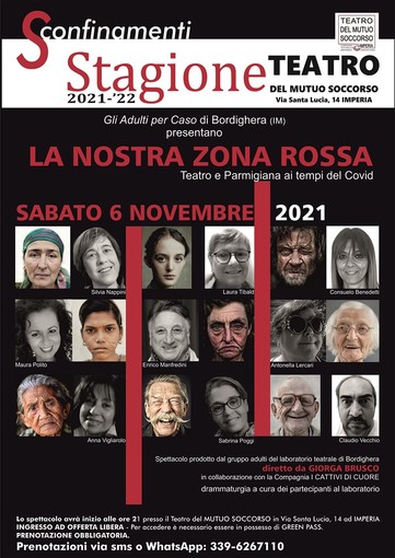 Imperia: al Teatro del Mutuo Soccorso lo spettacolo "La nostra zona rossa" Imperia: al Teatro del Mutuo Soccorso lo spettacolo "La nostra zona rossa"