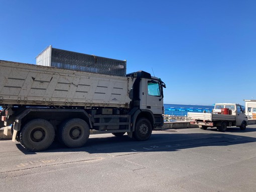 Bordighera: al via ieri i lavori di riqualificazione del lungomare, Laganà "Due interventi fondamentali" (Foto)