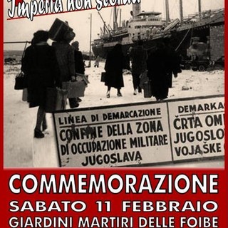 Imperia: sabato prossimo, commemorazione di ‘Gioventù Italiana' e ‘Giovane Italia’ in ricordo del martiri delle Foibe Imperia: sabato prossimo, commemorazione di ‘Gioventù Italiana' e ‘Giovane Italia’ in ricordo del martiri delle Foibe