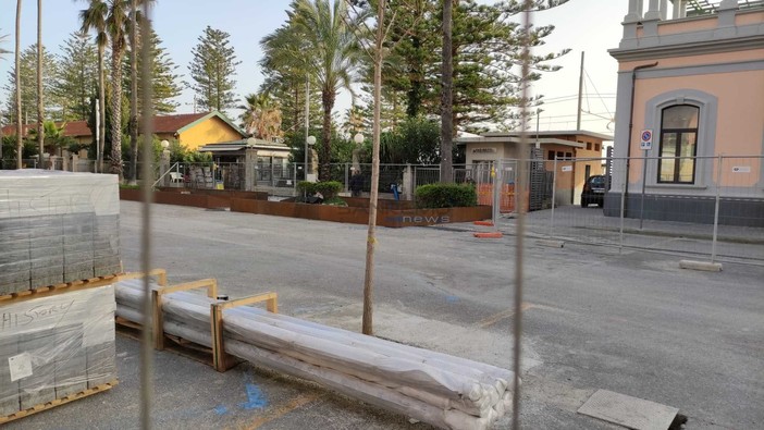 I lavori in piazza della Stazione