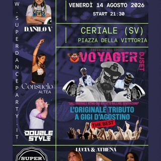 Ceriale Summer Festival, vigilia di Ferragosto con "Super Dance Party" e tributo a Gigi D'Agostino Ceriale Summer Festival, vigilia di Ferragosto con "Super Dance Party" e tributo a Gigi D'Agostino