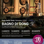 Sanremo, alba di benessere al Forte di Santa Tecla: torna l’esperienza immersiva del Bagno di Gong Sanremo, alba di benessere al Forte di Santa Tecla: torna l’esperienza immersiva del Bagno di Gong