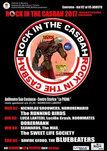 La locandina di Rock in the Casbah 2017 curata da IgorT