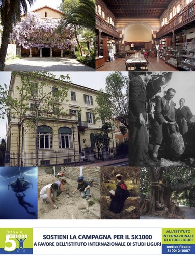 Cinque per mille: il “grazie” dell'Istituto Internazionale di Studi Liguri a soci e amici