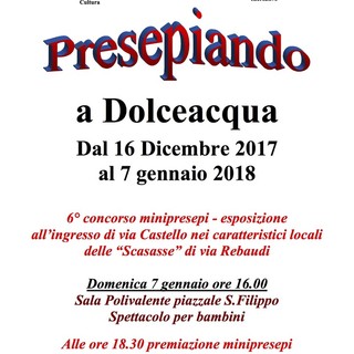 Dolceacqua: dal 16 dicembre torna “Presepiando”, il concorso dedicato ai “minipresepi”