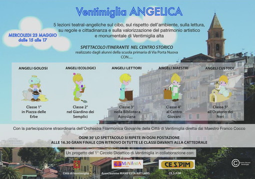 Domani pomeriggio a Ventimiglia Alta lo spettacolo itinerante 'Ventimiglia Angelica'