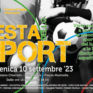 Arma di Taggia: domenica sul lungomare appuntamento con la Festa dello Sport