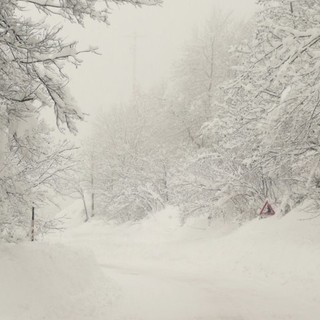Vento forte sulla costa e neve nell'entroterra: coltre bianca a Monesi, sul Nava e sul Tenda Vento forte sulla costa e neve nell'entroterra: coltre bianca a Monesi, sul Nava e sul Tenda