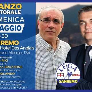 Sanremo, domenica 5 maggio pranzo elettorale della Lega a sostegno di Rolando sindaco Sanremo, domenica 5 maggio pranzo elettorale della Lega a sostegno di Rolando sindaco