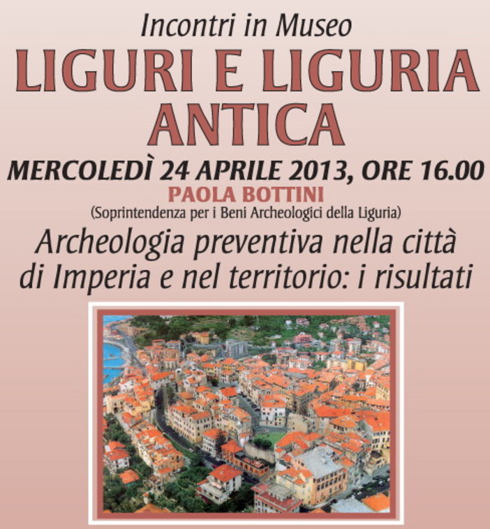 Diano Marina: oggi pomeriggio alle 16 terzo appuntamento con la dott.ssa Paola Bottini Diano Marina: oggi pomeriggio alle 16 terzo appuntamento con la dott.ssa Paola Bottini